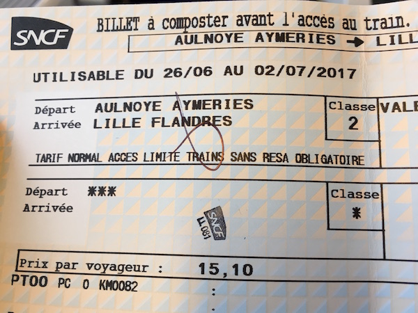Quel est le prix d'un billet de train depuis le mans vers l'aéroport